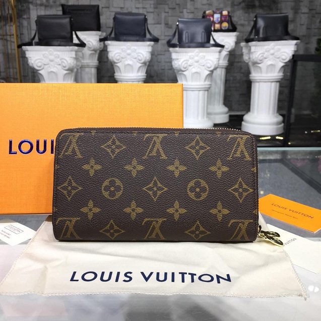 Louis vuitton monogram canvas double zippy M62732 