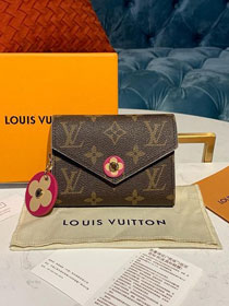 Louis vuitton monogram victorine wallet M41938 rose red