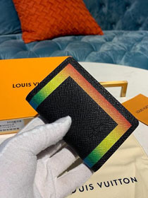 Louis vuitton taiga leather wallet M30183 black