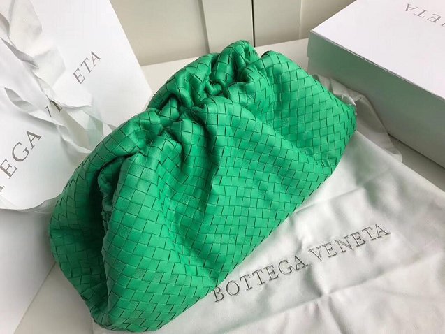 2019 BV original intrecciato lambskin large pouch 576175 green