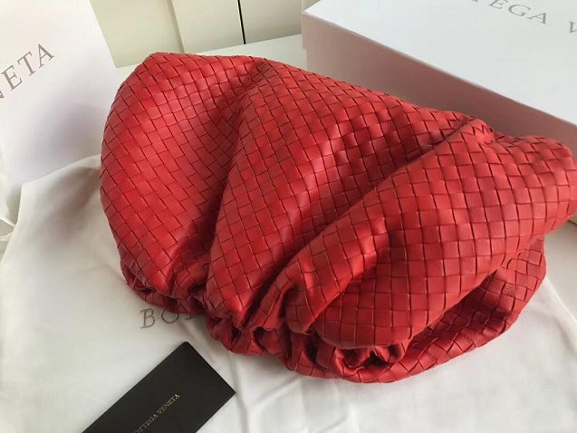 2019 BV original intrecciato lambskin large pouch 576175 red