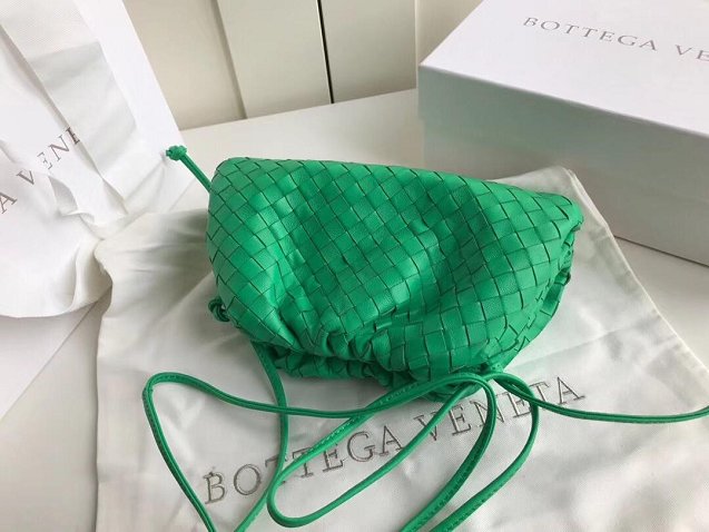 2019 BV original intrecciato lambskin small 20 pouch 585852 green