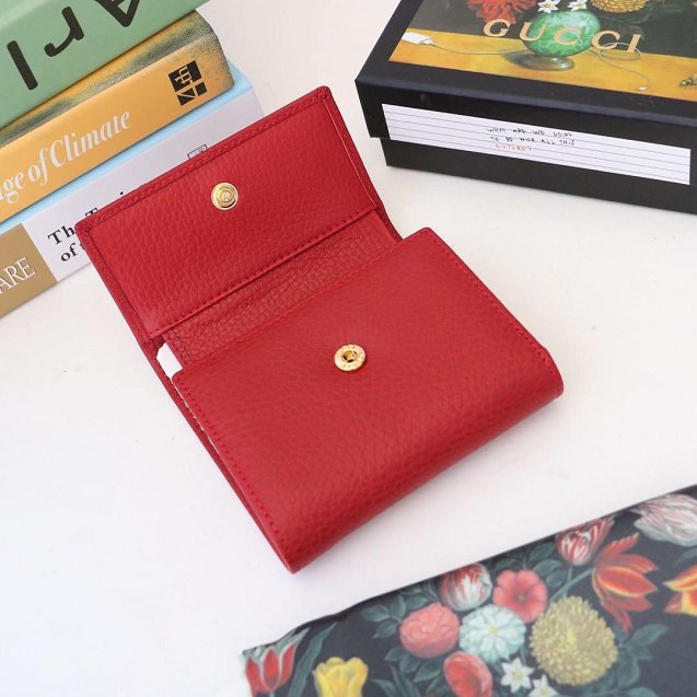 GG calfskin wallet 546584 red