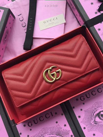 GG calfskin wallet 557742 red