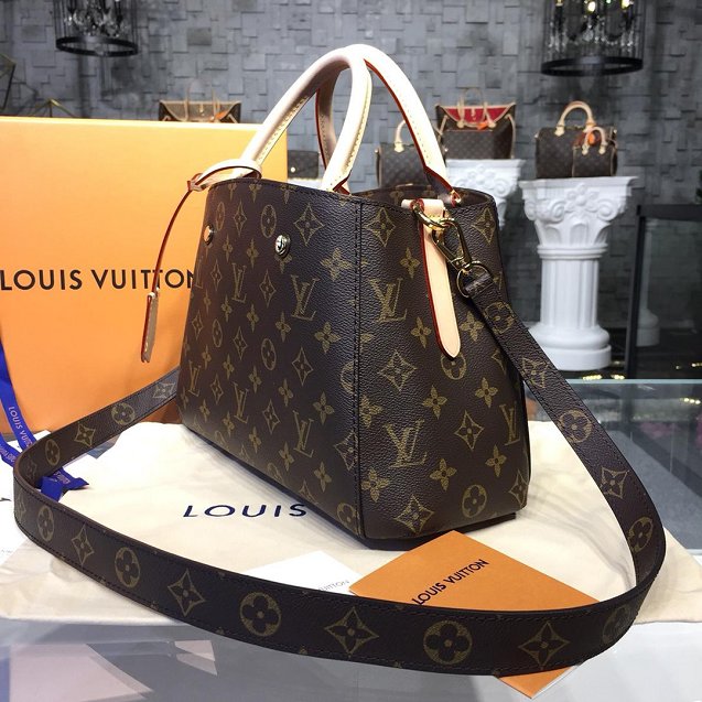 Louis vuitton original handmade monogram canvas montaigne BB M41055