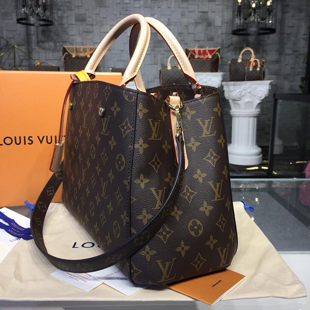 Louis vuitton original handmade monogram canvas montaigne bag mm M41056