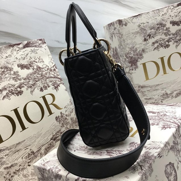 Dior original lambskin small my ABCdior bag M0538 black