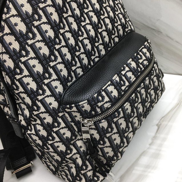 2019 Dior original canvas oblique small backpack m6613 black