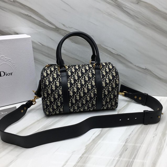 2019 Dior original canvas oblique tote bag m8803 black