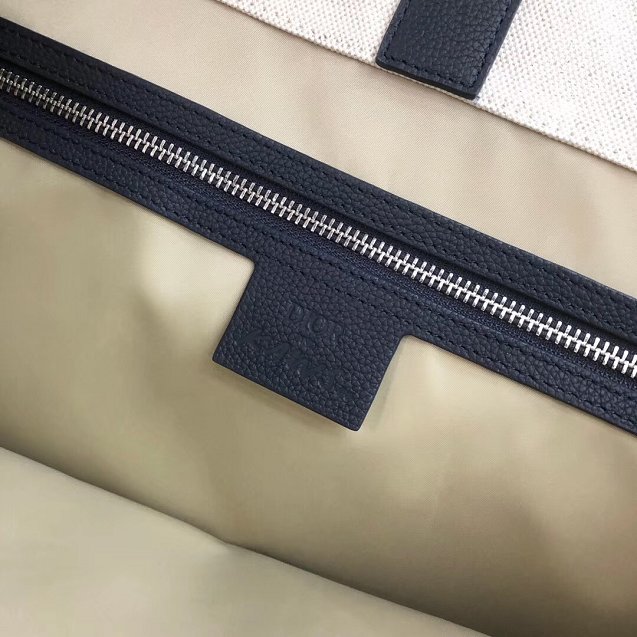 2019 Dior original canvas shopping bag 93304 white