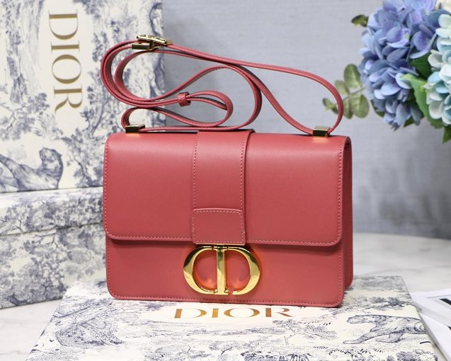 Dior original smooth calfskin 30 montaigne flap bag M9203 red