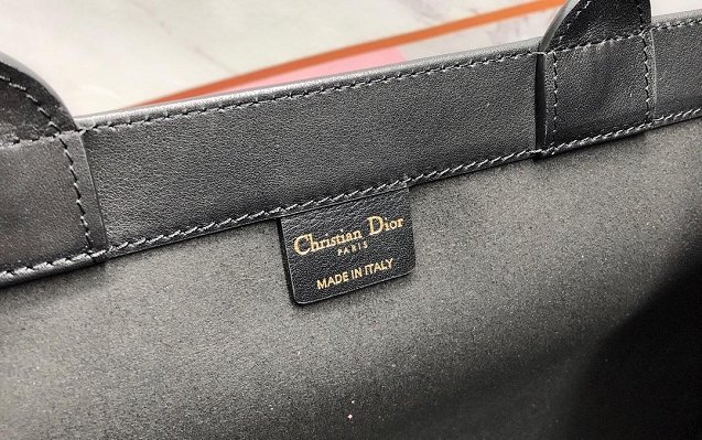 Dior original calfskin book tote oblique bag M1286-2 black