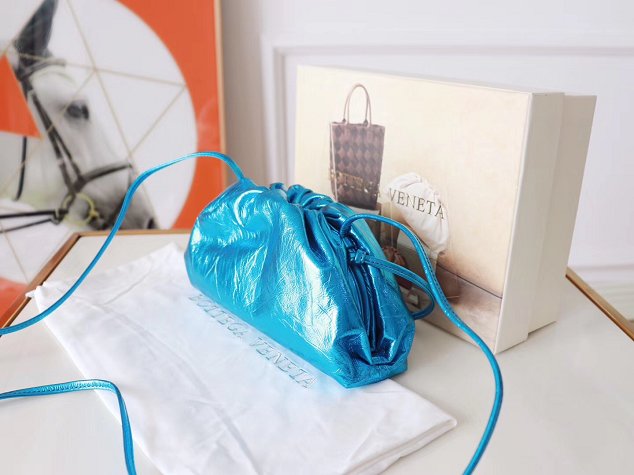 2019 BV original calfskin small 20 pouch 585852 sky blue