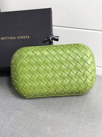 BV original lambskin knot clutch 113085 bright green