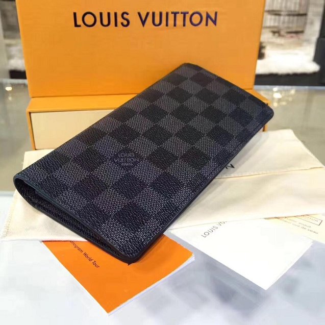 Louis vuitton original damier graphite brazza wallet N63212