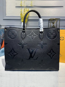 louis vuitton original calfskin onthego tote bag gm M44570 black