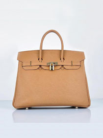 Hermes original epsom leather birkin 30 bag H30 light coffee