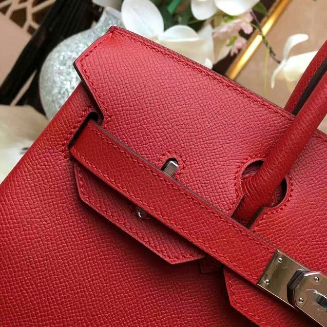 Hermes original epsom leather birkin 35 bag H35-3 red