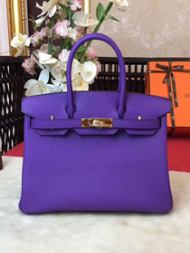 Hermes original togo leather birkin 35 bag H35-1 violet