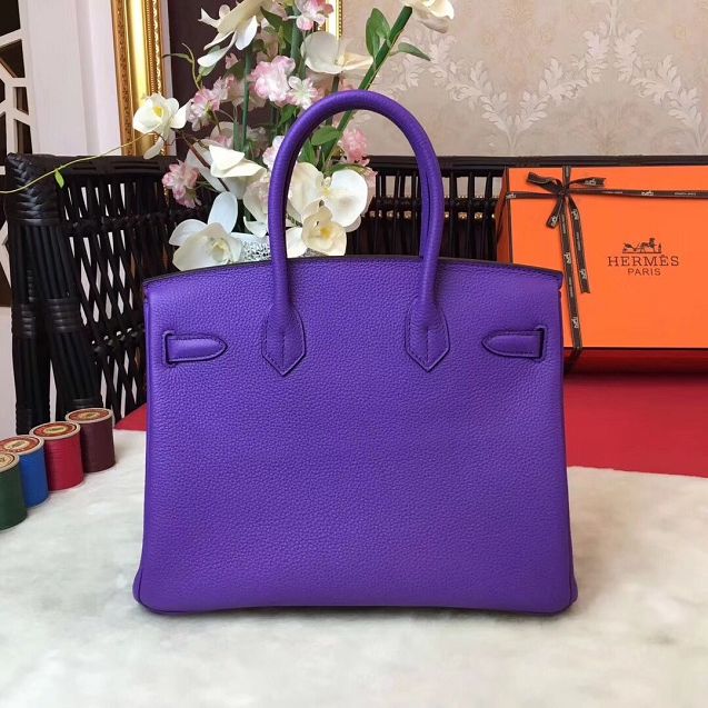 Hermes original togo leather birkin 35 bag H35-1 violet