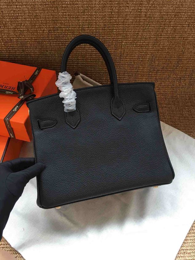 Hermes soft calf leather birkin 35 bag H35-5 black