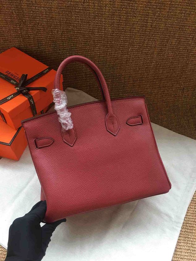 Hermes soft calf leather birkin 35 bag H35-5 bordeaux