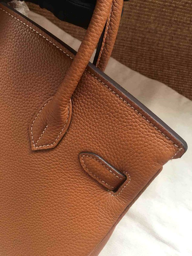 Hermes soft calf leather birkin 30 bag H30-5 coffee