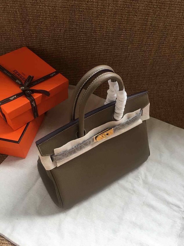 Hermes soft calf leather birkin 35 bag H35-5 dark grey