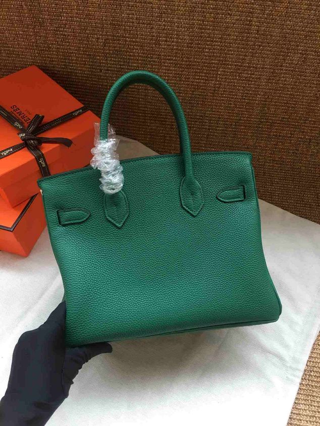 Hermes soft calf leather birkin 35 bag H35-5 green