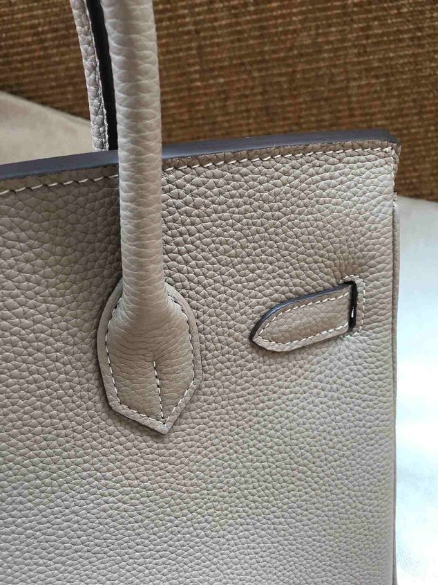 Hermes soft calf leather birkin 25 bag H25-5 grey	