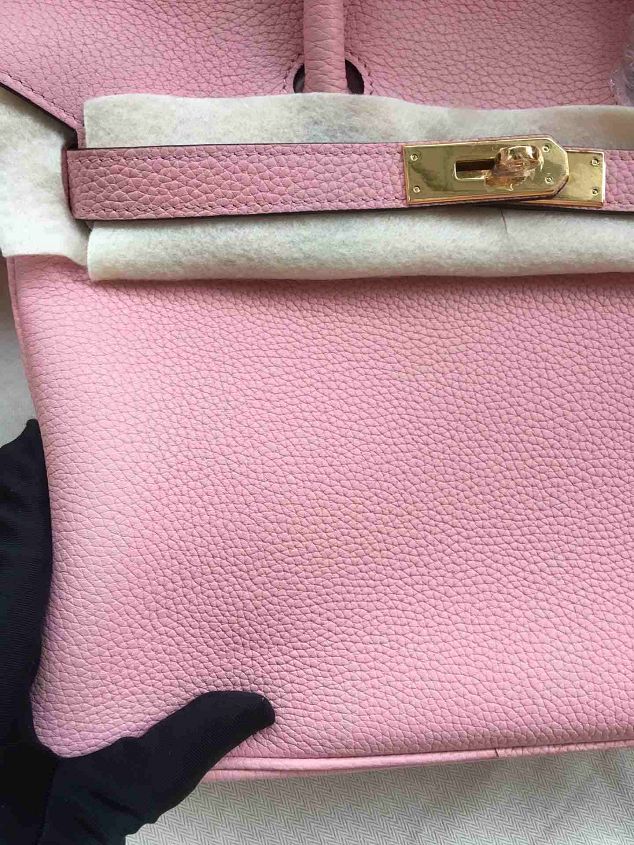 Hermes soft calf leather birkin 30 bag H30-5 pink