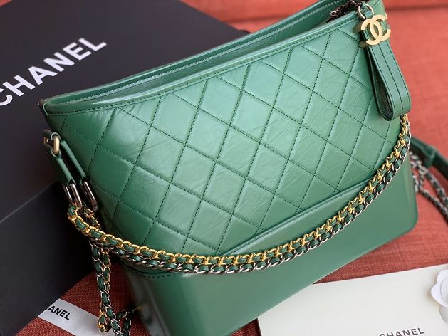 2020 CC original calfskin gabrielle hobo bag A93824 green