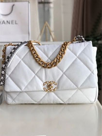 2020 CC original lambskin 19 maxi flap bag AS1162 white