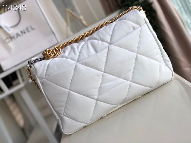 2020 CC original lambskin 19 maxi flap bag AS1162 white