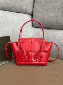 2020 BV original smooth calfskin mini arco 29 bag 600606 red