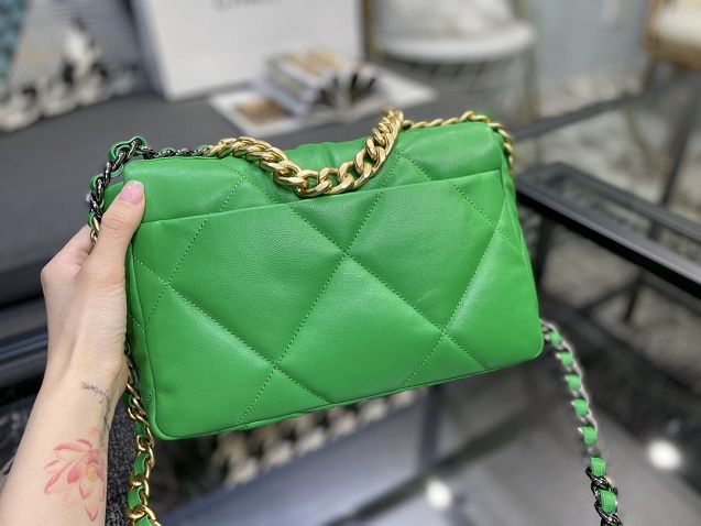 2020 CC original lambskin 19 flap bag AS1160 green