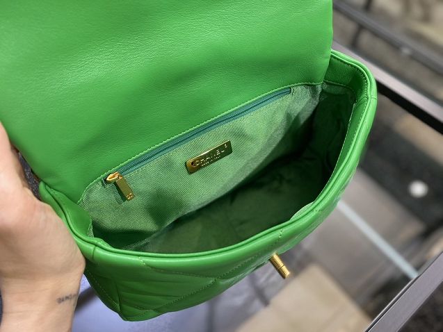 2020 CC original lambskin 19 flap bag AS1160 green