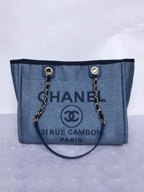 2020 CC original mixed fibers shopping bag A67001 blue