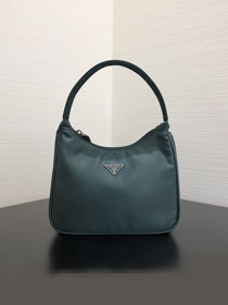 Prada original nylon mini hobo bag MV519 blackish green