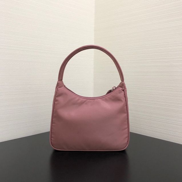 Prada original nylon mini hobo bag MV519 light pink