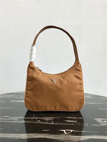 Prada original nylon mini hobo bag MV519 caramel