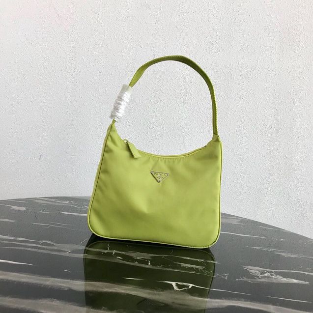 Prada original nylon mini hobo bag MV519 light green