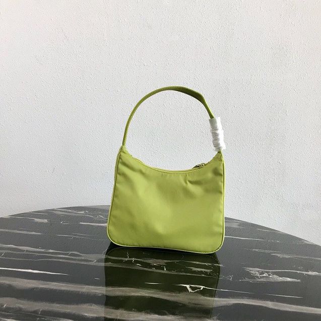 Prada original nylon mini hobo bag MV519 light green