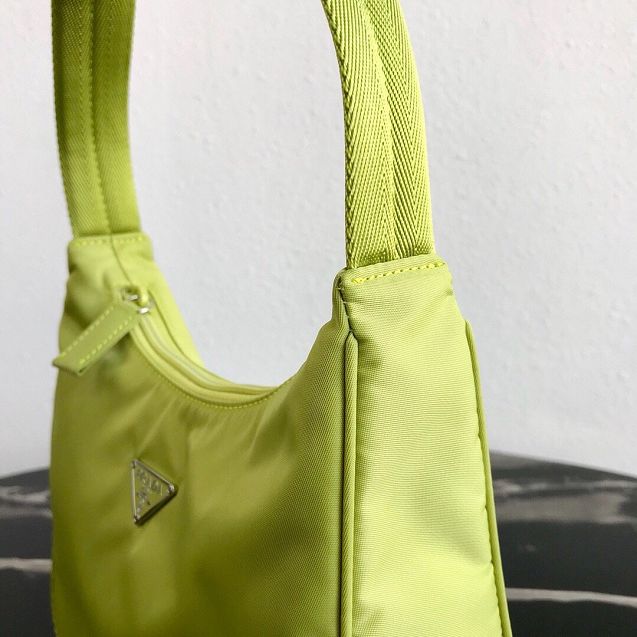 Prada original nylon mini hobo bag MV519 light green
