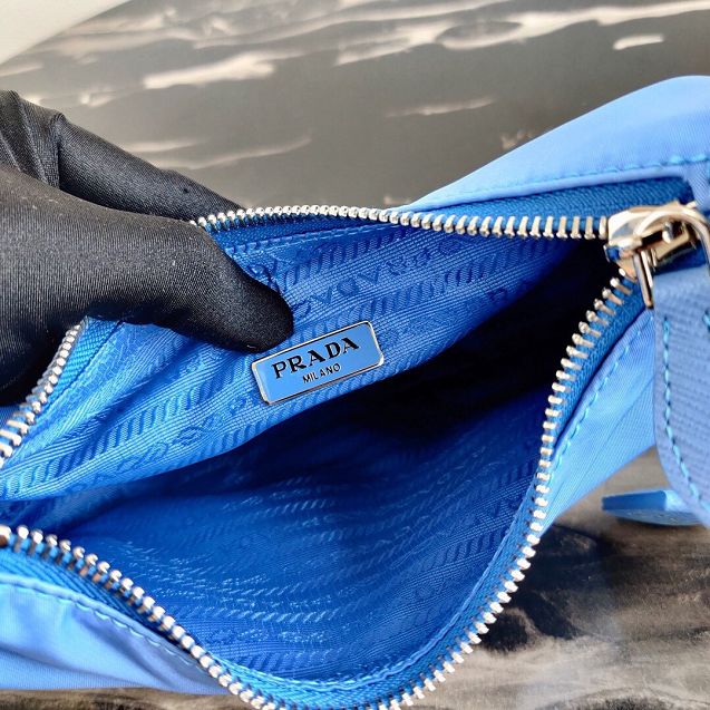 Prada original nylon re-edition 2005 mini bag 1NE204 blue