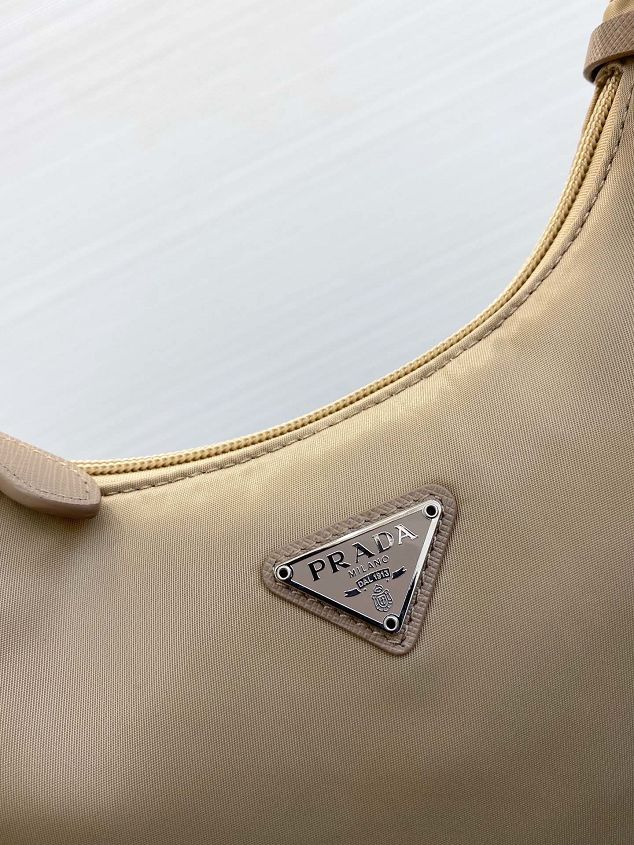 Prada re-edition 2000 nylon mini bag 1NE515 apricot