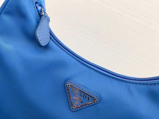 Prada re-edition 2000 nylon mini bag 1NE515 blue