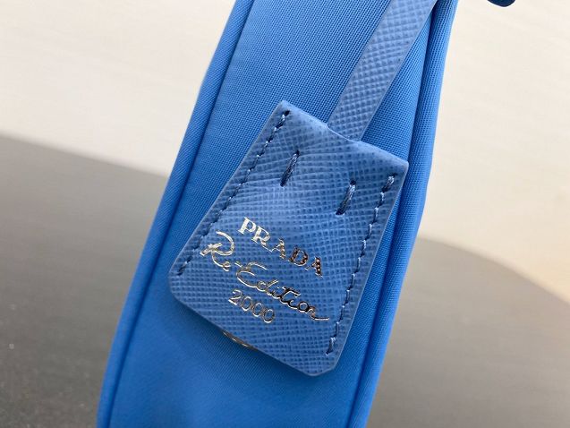 Prada re-edition 2000 nylon mini bag 1NE515 blue