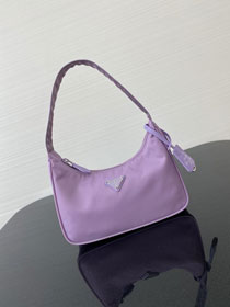 Prada re-edition 2000 nylon mini bag 1NE515 light purple