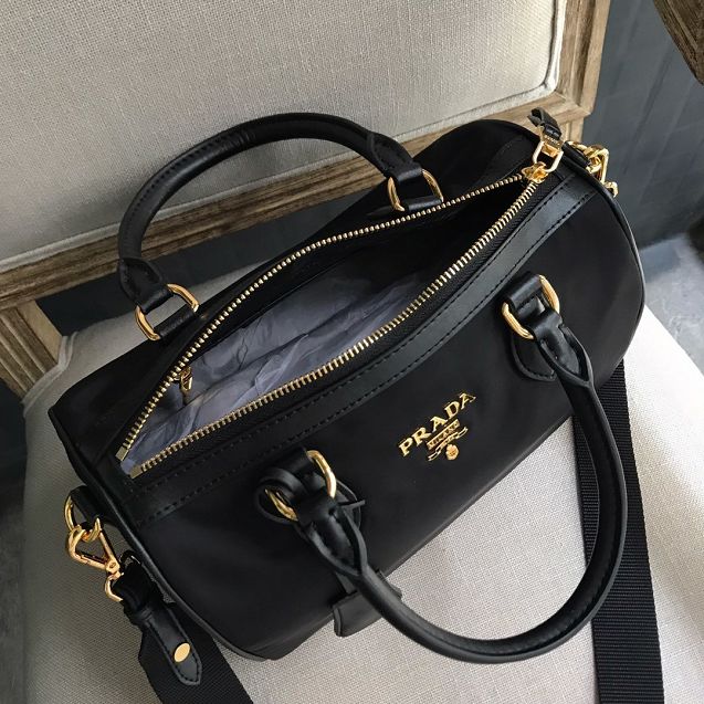 Prada original nylon boston tote bag 1BH105 black